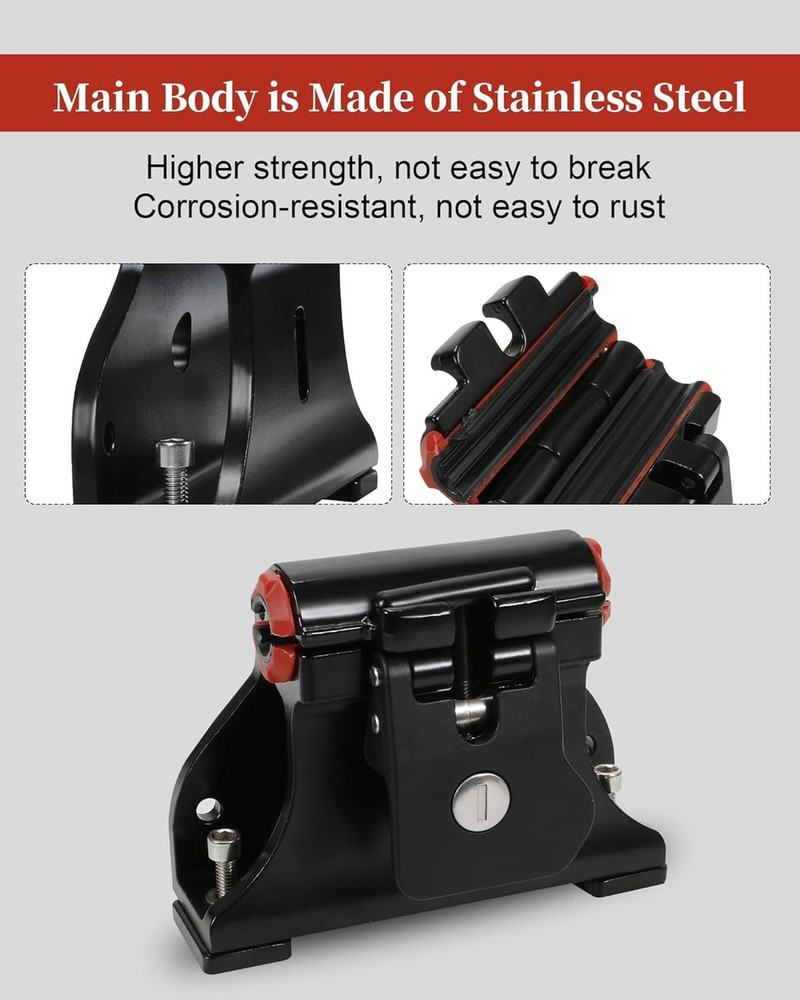 Locking Thru-Axle Fork Mounts, Adjustable Locking Thru-axle Track Bracket, wi...