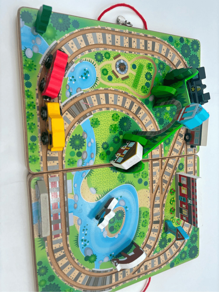 Melissa and Doug train set