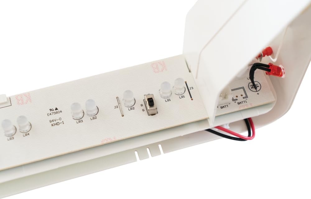Lithonia Lighting Single-Sided LED Exit Sign, Thermoplastic Construction, Switch