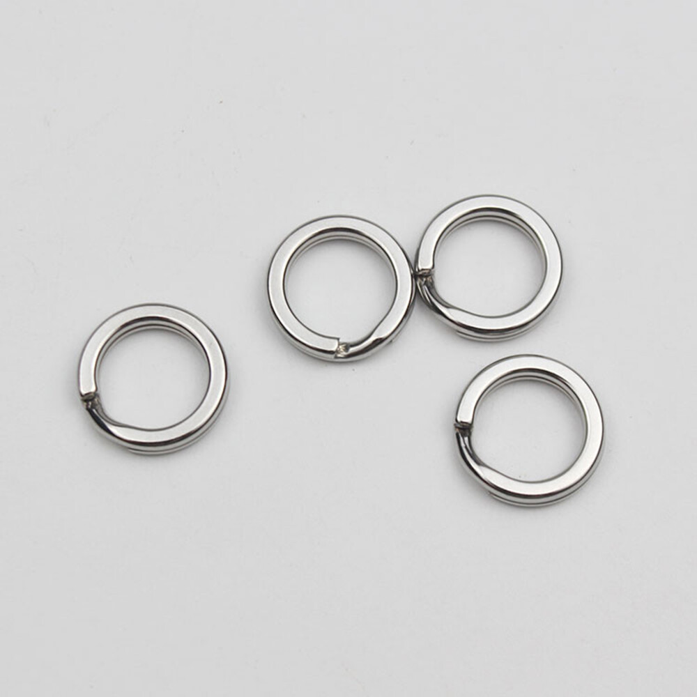 25/50/100 PCS Stainless Steel Heavy Duty Fishing Split Rings Big Game Saltwater