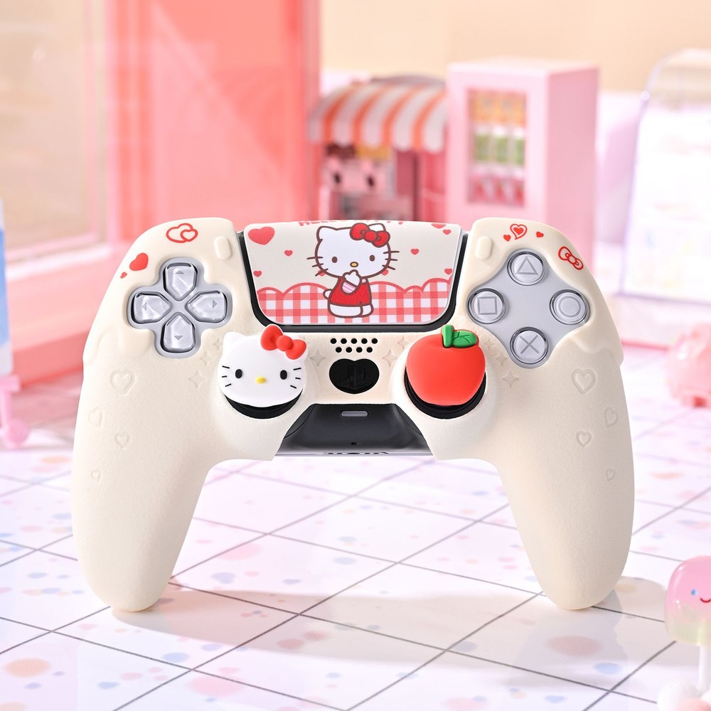 GeekShare X Sanrio Cover for PS5/Switch PRO Controller Skin Grip Sets HelloKitty