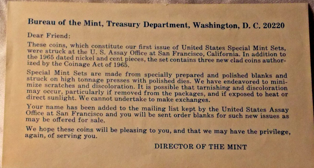 1965 United States Proof Set