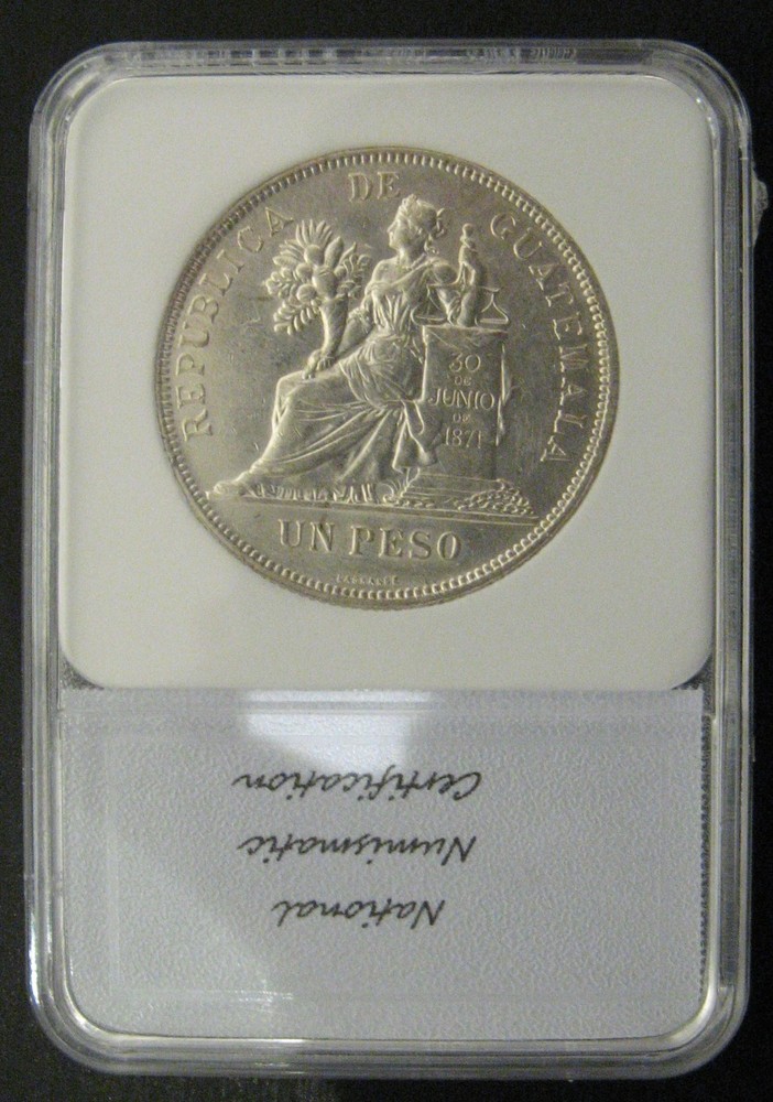 GUATEMALA - UN PESO 1895 KM# 210