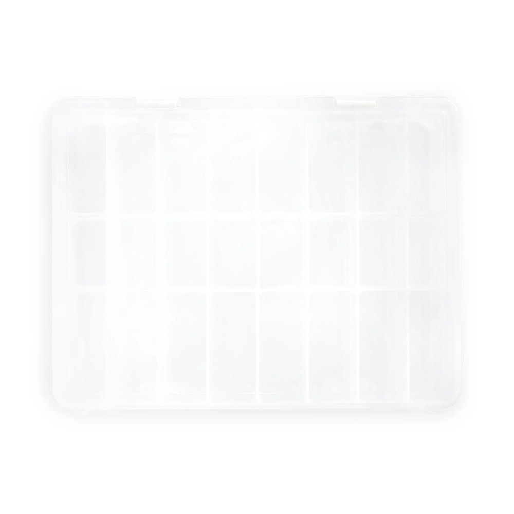 Thread Spool Organizer Box Holds 48 Sewing Bobbins Storage Case with Removable