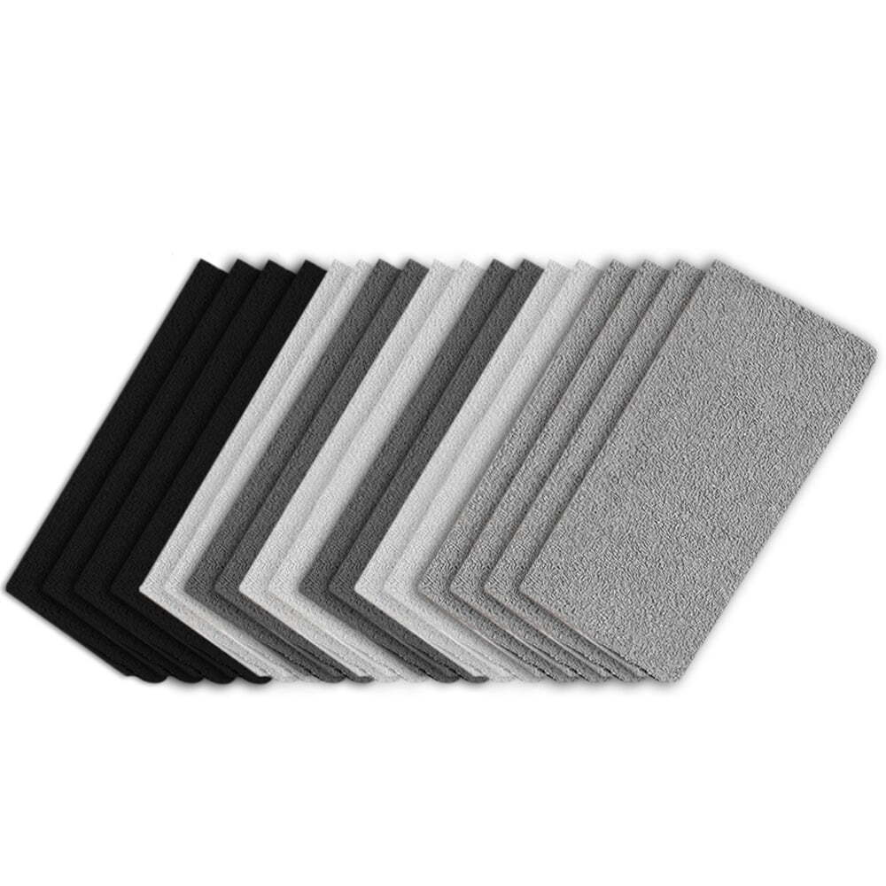 Grey Multi 18-Pack Washcloth Set for Bathroom or Kitchen Use