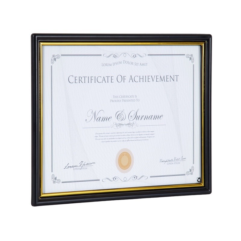 2-Pack Document Frame Set Easy Hang Award Certificate Display Lightweight Office