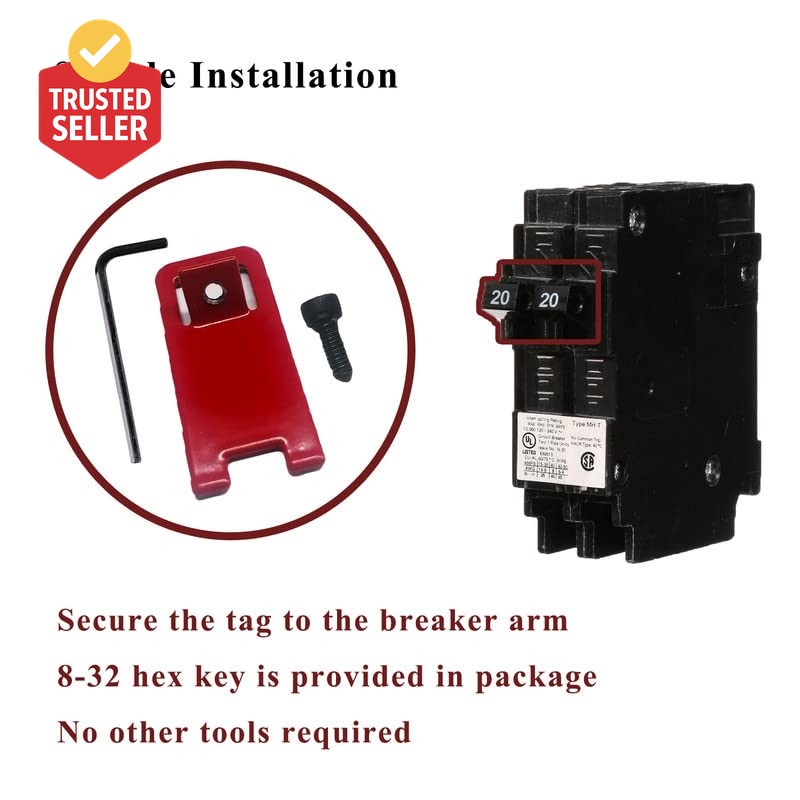 2 Sets ELOCK-FA Fire Alarm Lock, E-Series Fire Lockout Kit, Red1