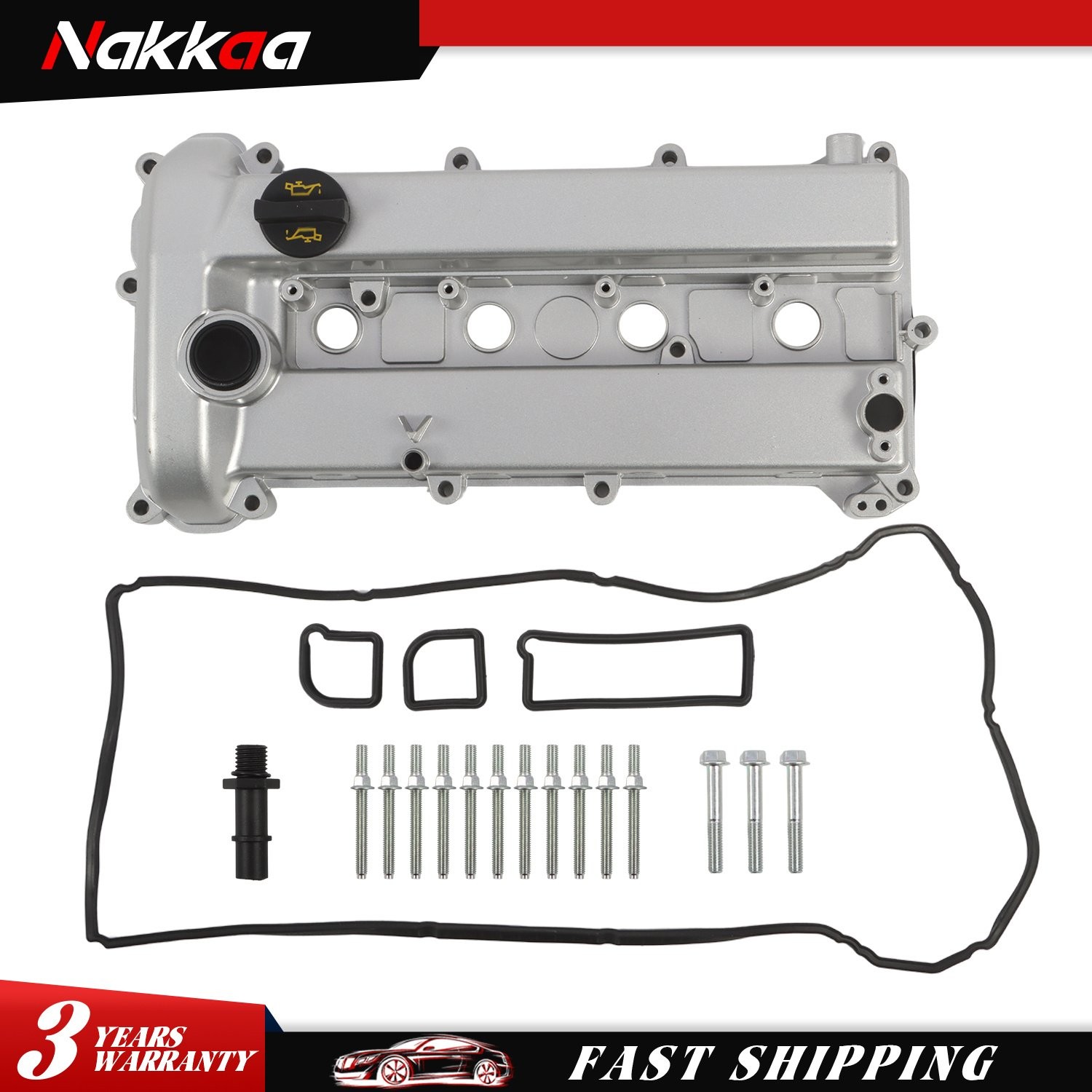 For 2006-2009 Mazda 3 2.0L 2.3L Upgrade Aluminum Valve Cover Naturally Aspirated