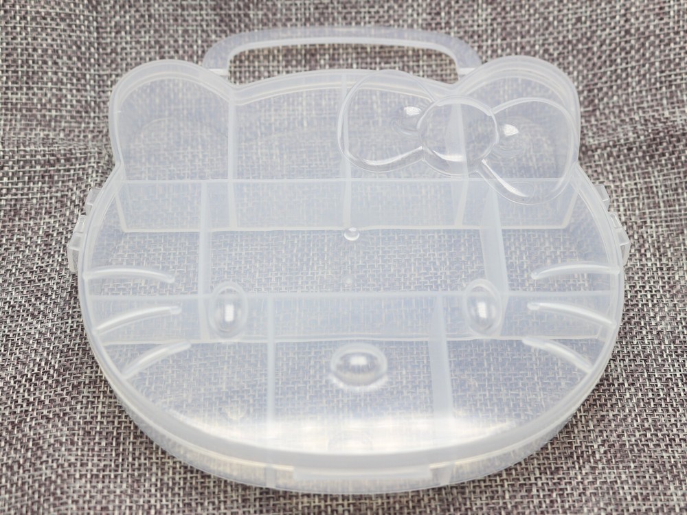 Clear Plastic Box Case compartments Bead Display Storage Container Various Shape