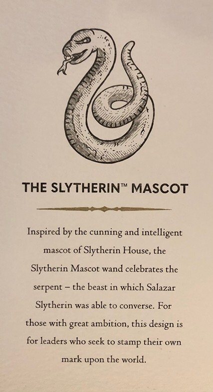 Slytherin Mascot Wand 14", Harry Potter, Design Collection, Wizarding World HP