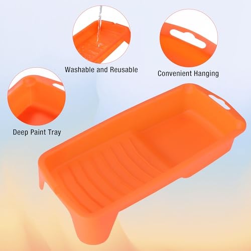 8PCS 2.5" Small Paint Roller Kit, Includes Foam Paint Roller Covers,
