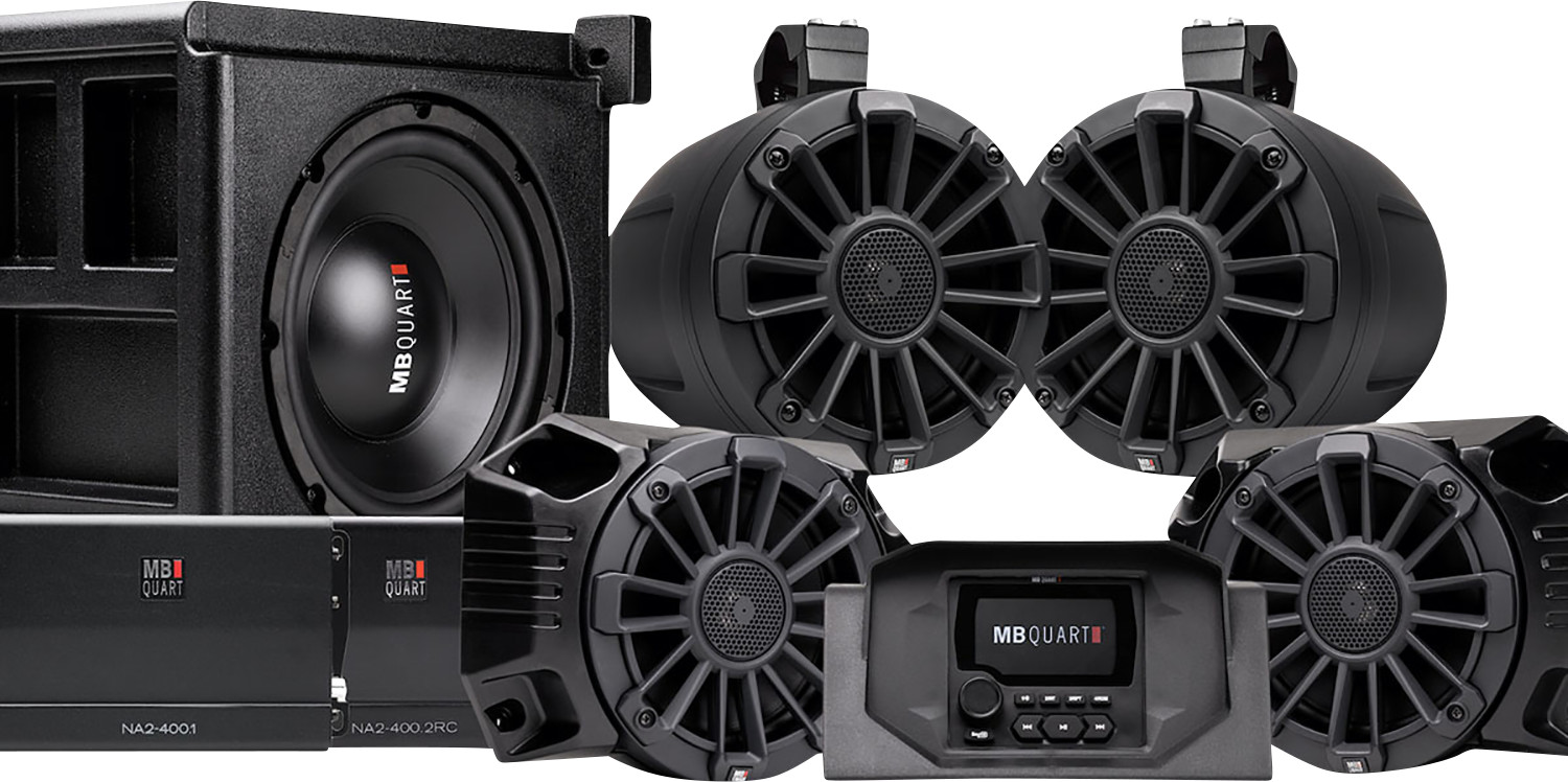 MB Quart MBQRG-STG5-1 Stage 5 800W 5-Speaker Audio Kit for Polaris Ranger 18-24
