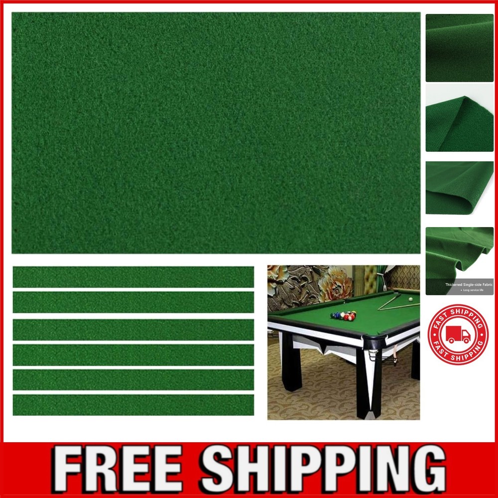 High Performance Pool Table Felt - Single-Sided Nylon, 7/8/9 Foot Options