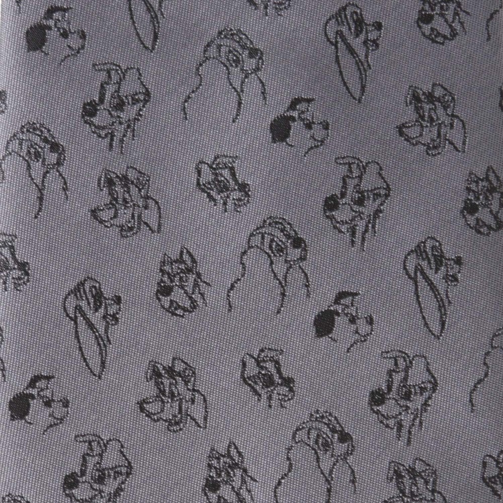 Disney Dogs Gray Men's Tie
