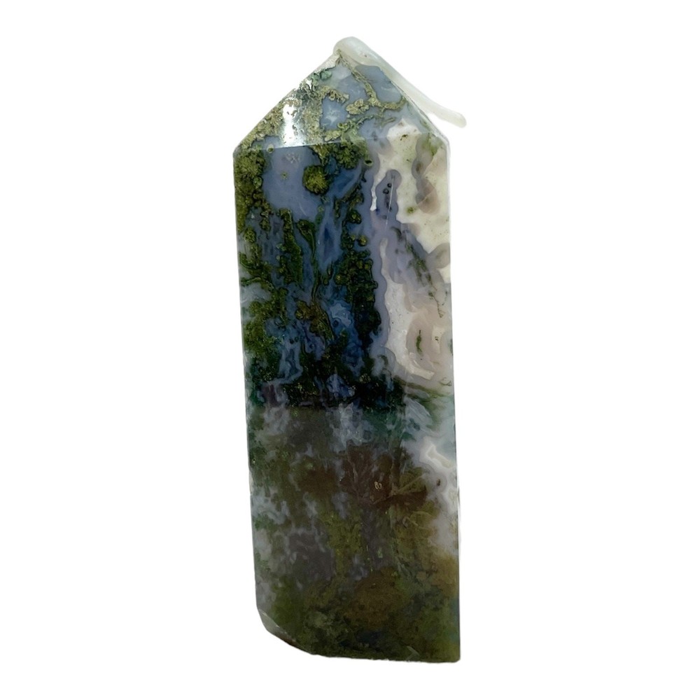 Blue Moss Agate Tower #3