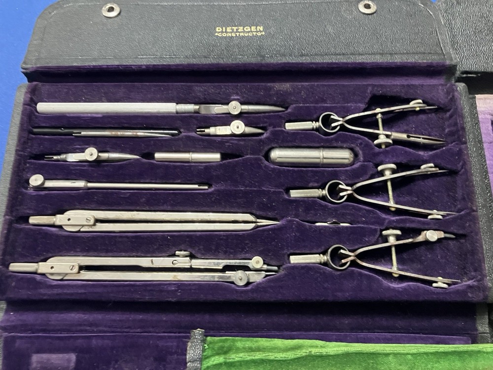 Eugene Dietzgen Vintage Drafting Instruments Set