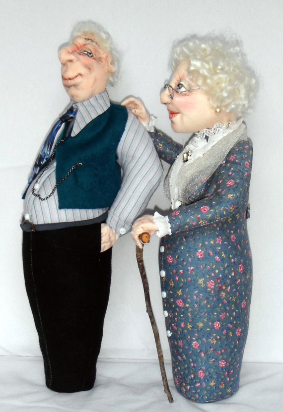 Cloth Art Doll CD Pattern "Old Friends Keep You Sane!" by Sharon Mitchell