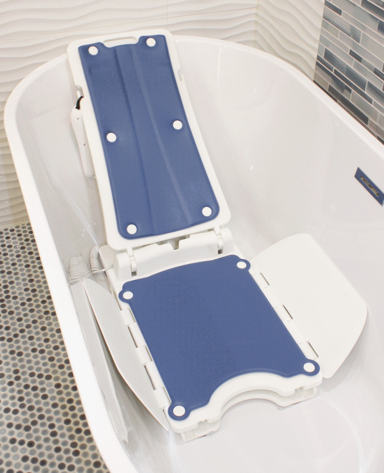 AquaLift Electric Powered Automatic Bathtub Chair Floor Pool Tub Bath Lift