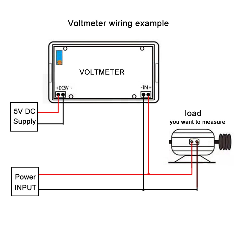 DC 5V Red LED Digital Volt Voltmeter Panel Digit Voltage Meter 0-5V DC Tester