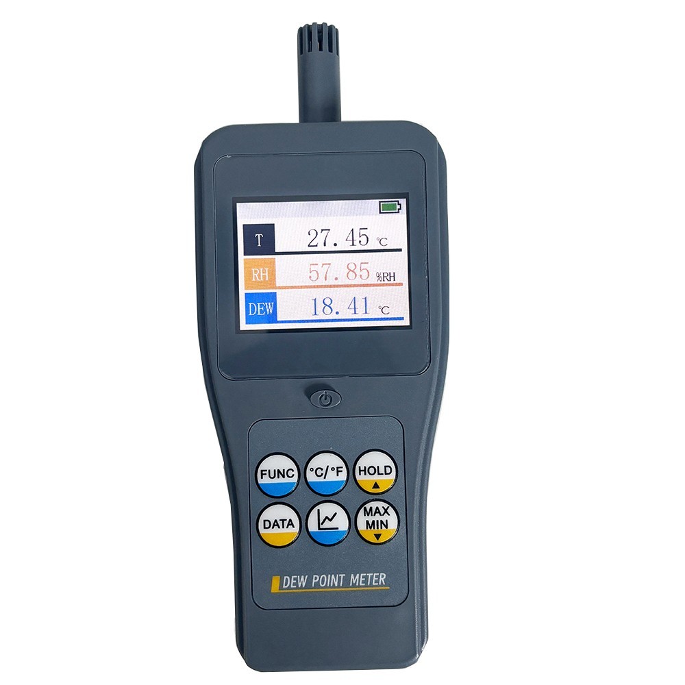 High Precision Dew Point Meter with PPM Measurement Data Storage Function