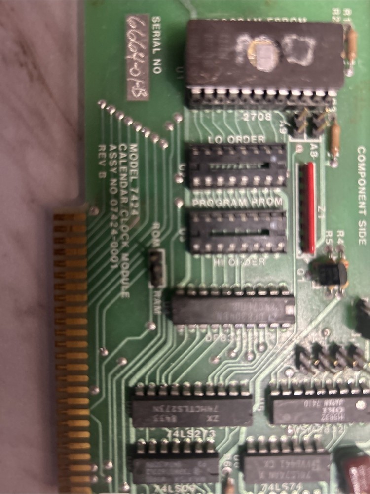 Rare Vintage Apple ll Programmable EPROM clock in calendar module