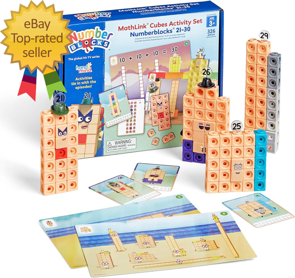 Mathlink Cubes 21 30 Activity Set 20 Preschol Learning Activtiesumber Game Math