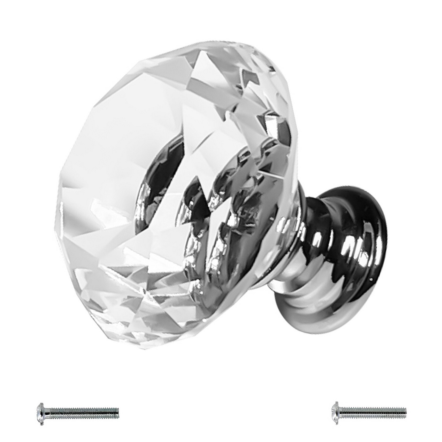 Dynasty Glass Cystal Kitchen Cabinet Door Hardware Knobs Handles - Color Choice