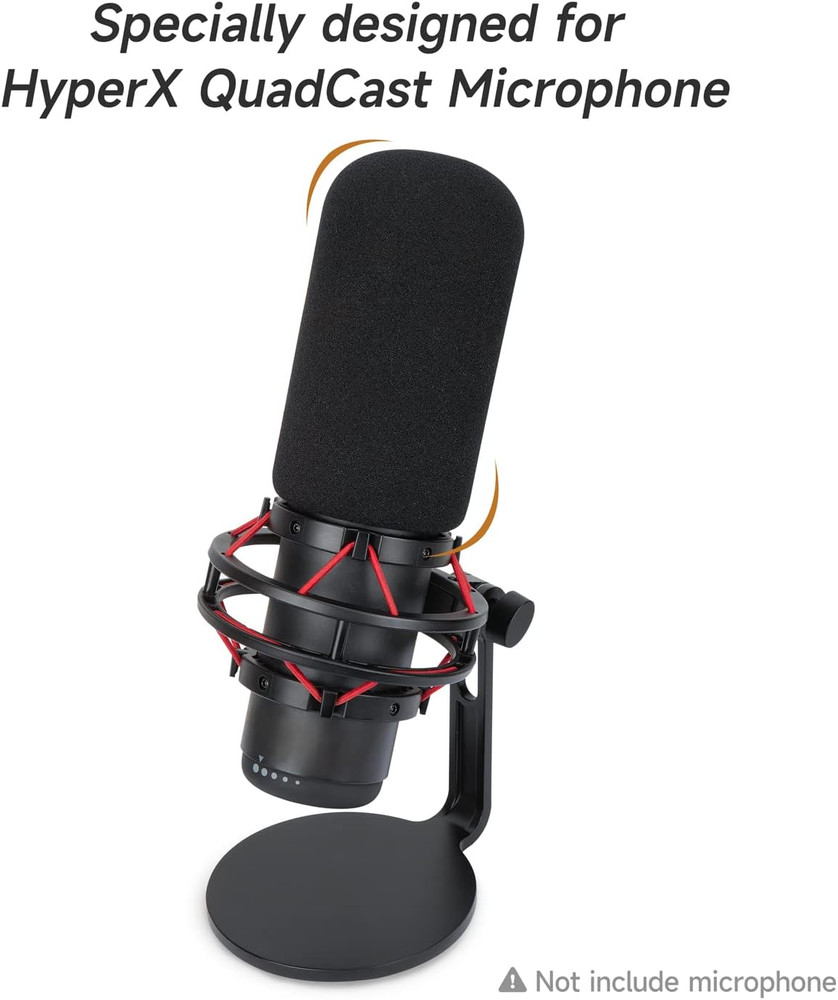 Hyperx Quadcast Windscreen - Microphone Foam Covers Pop Filter Compatible with H