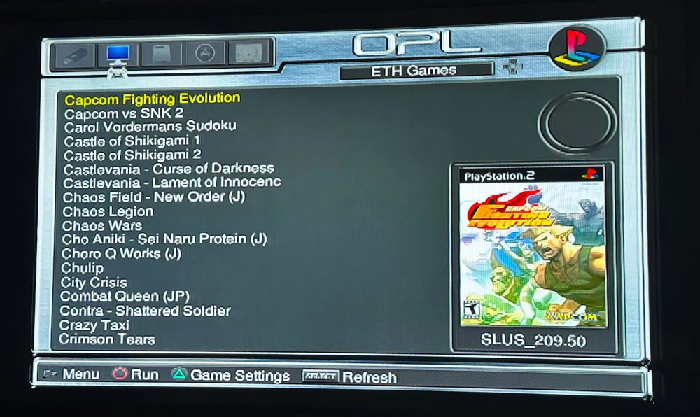 PS2 Memory card: BLACK/ 16MB/ FMCB