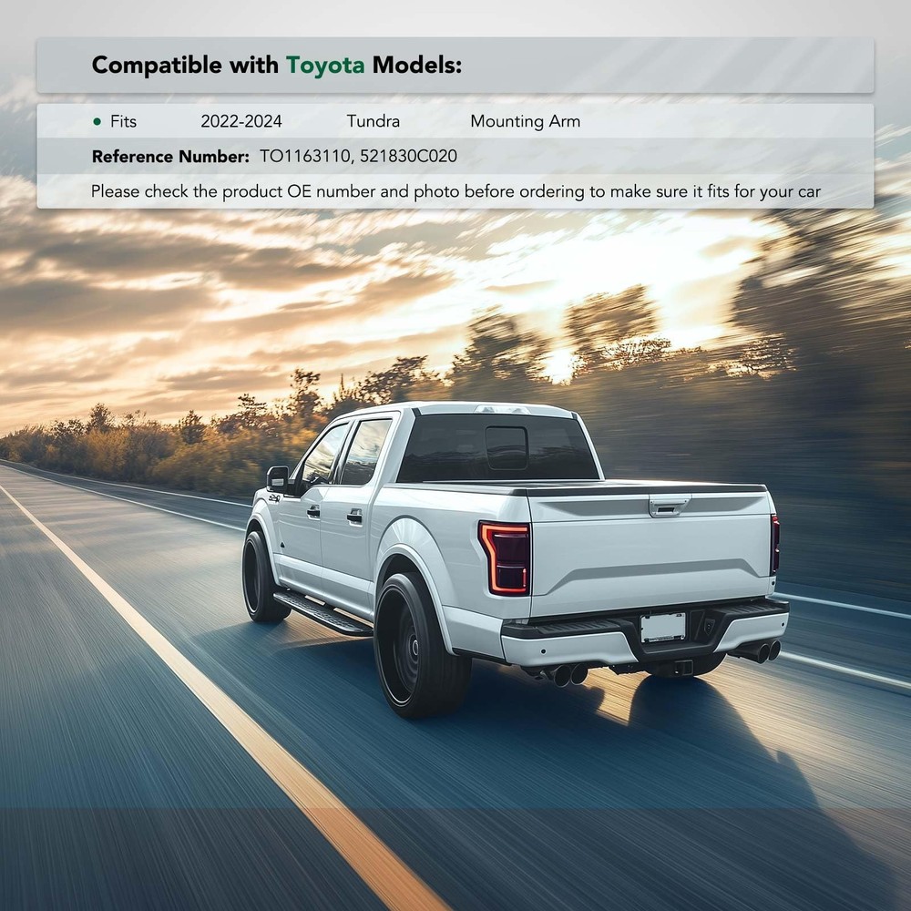 Tundra 2022 - 2024 后乘客侧保险杠支架带安装臂