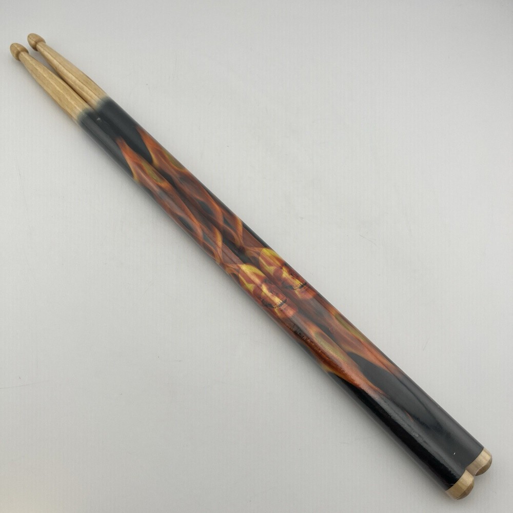 Skull And Flames Pattern Drum Sticks Stocking Stuffer