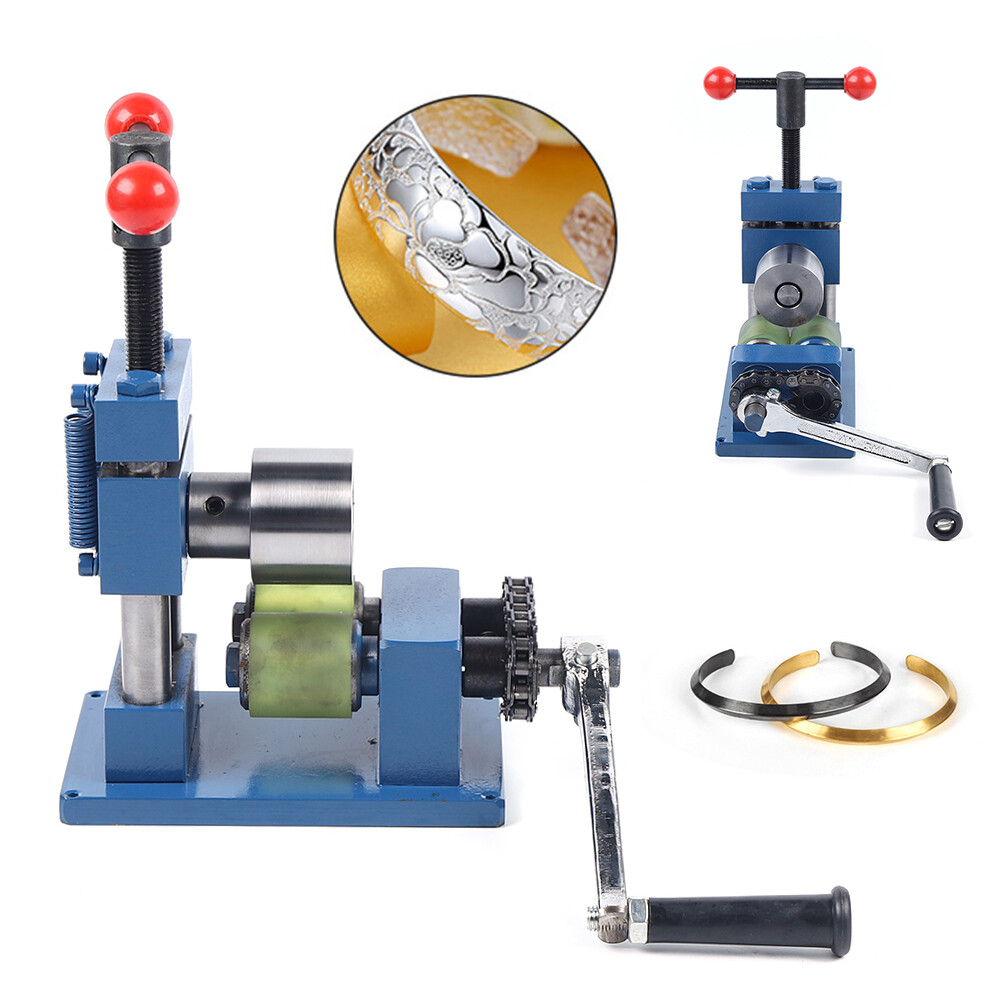 Hand Crank Ring Bracelet Press Bending Machine Making Tool Jewelry Ring Bender