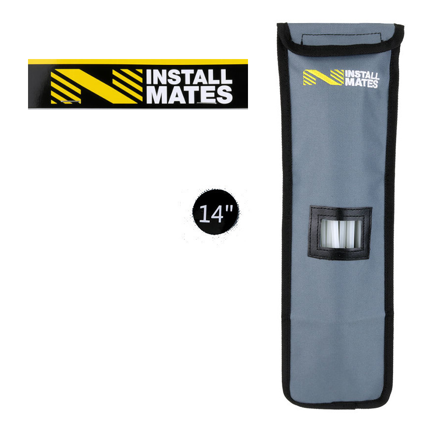 Installmates 14" Zip Cable Ties Holder Pouch with Belt Hook & D-Ring