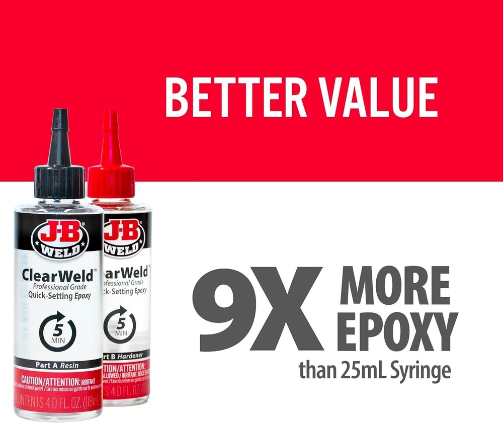 Pro Size ClearWeld 5 Minute Set Epoxy