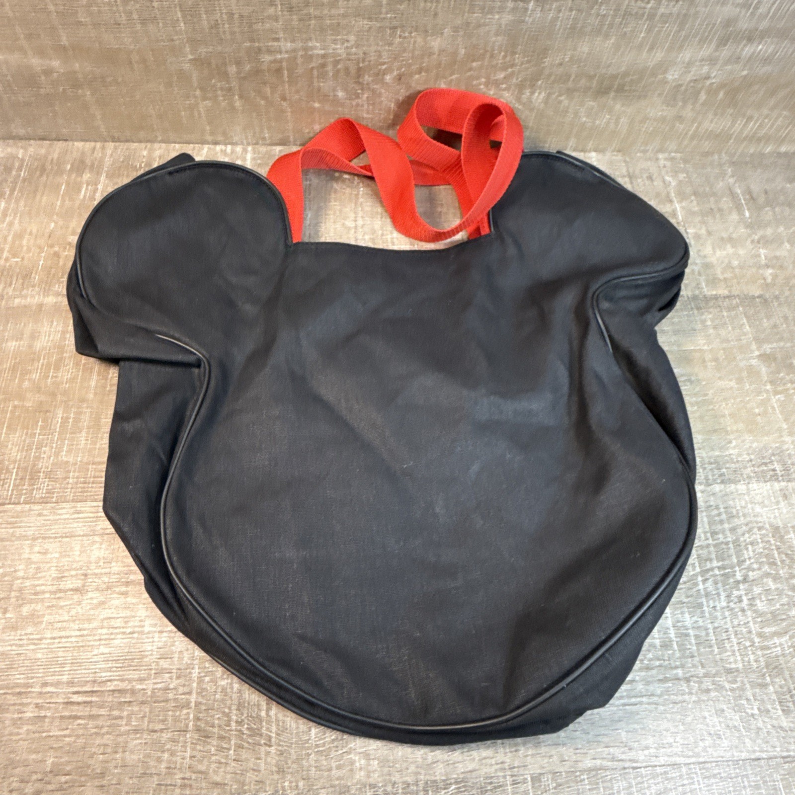 Vintage Mickey Mouse Head Shaped Walt Disney Store Tote Bag Rare 18” Tall