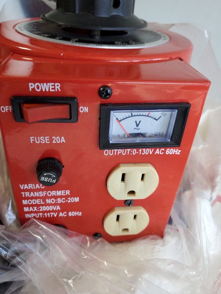 Variable Transformer SC-20M variac 20 amp variable transformer