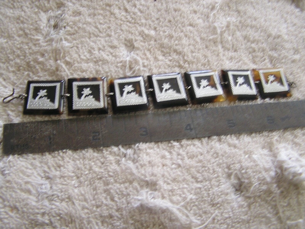 Antique Panel Bracelet with Overlay