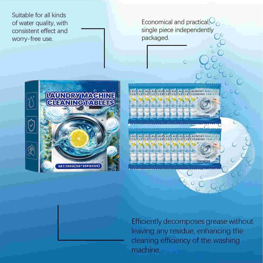 Washing Machine Cleaner Deep Dirt Deodorizer Deep Decontamination Cleaning Sheet