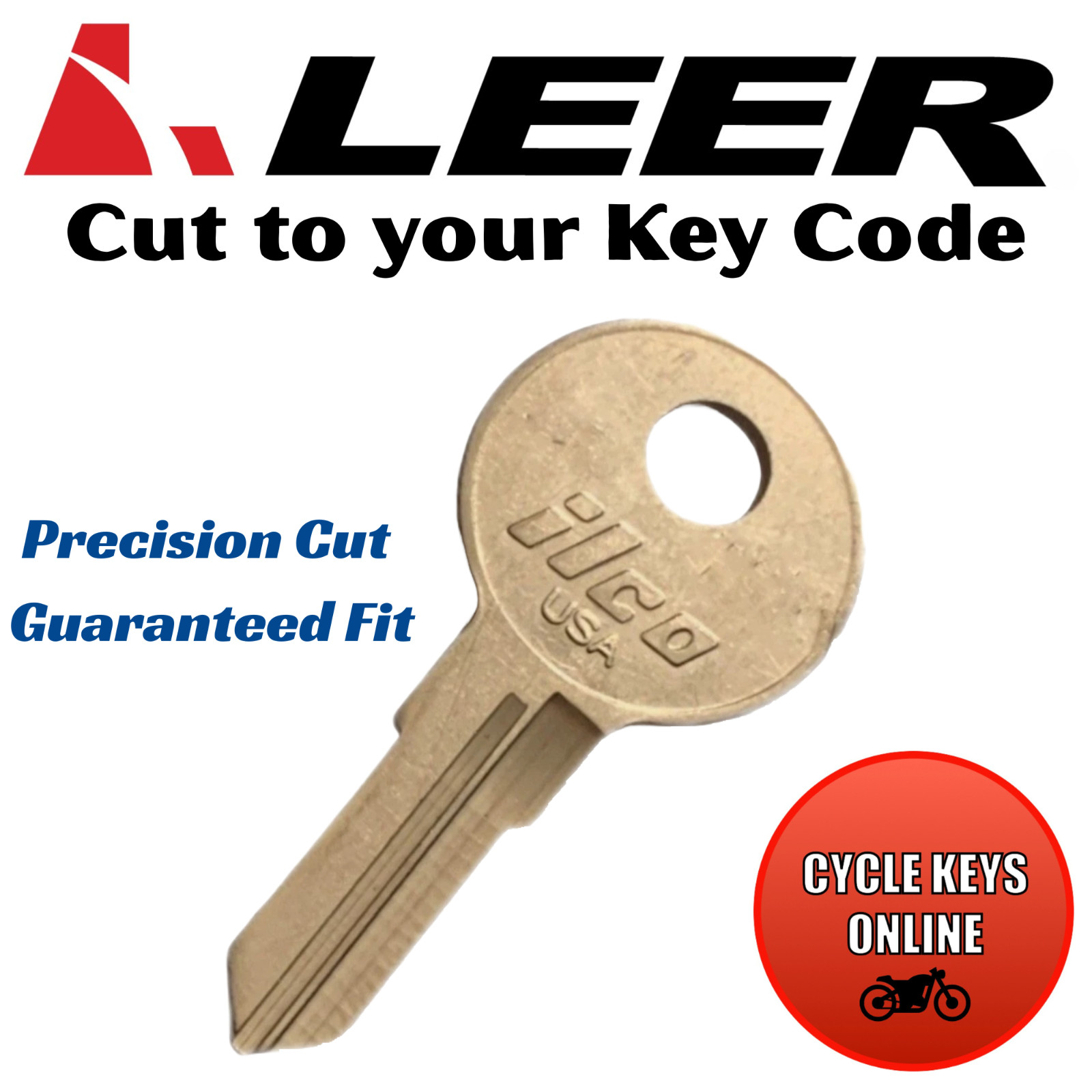 LEER Truck Cap Keys Replacement Spare Key Made Cut to Code 001-020