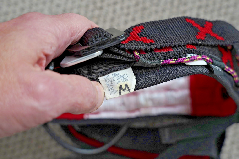 Black Diamond "X" Climbing Harness-Black- Medium size