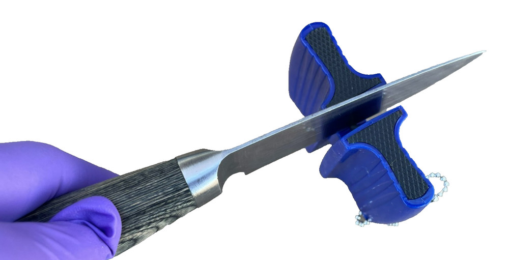 Oso Pocket Kitchen Knife Sharpener Two Stage Blue