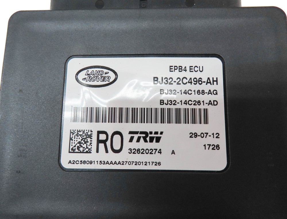2013 RANGE ROVER EVOQUE (L538) EMERGENCY PARKING PARK BRAKE CONTROL MODULE