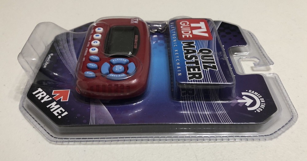 New Excalibur Electronics TV Guide Quiz Master Electronic Keychain, Model: TV40