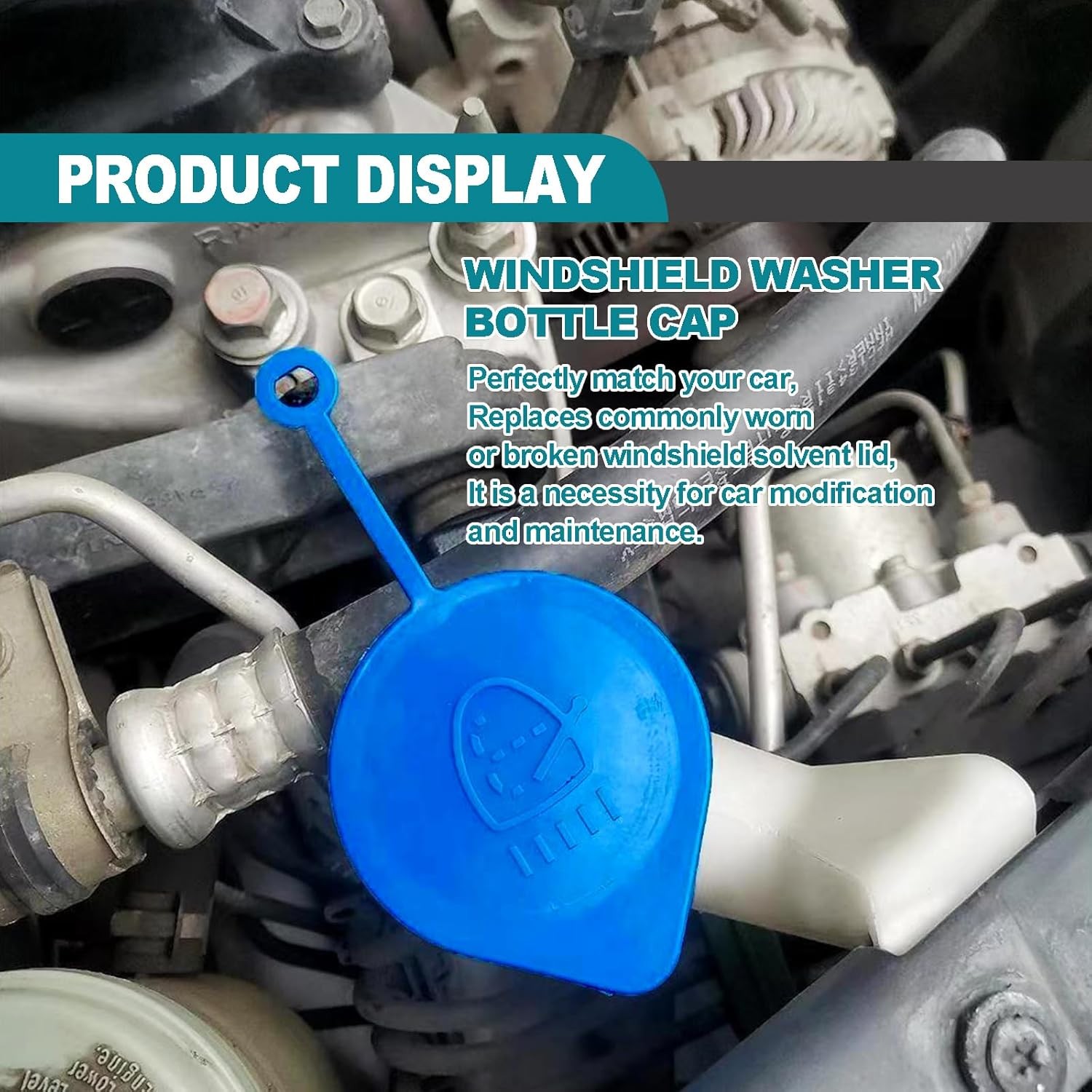 Washer Fluid Reservoir Cap Small Ring Lid Cover Compatible with Accord Civic CRV