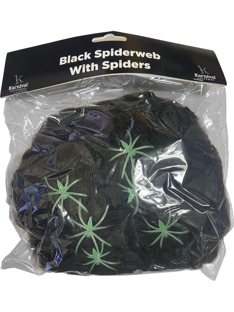 Black Spider Web Decoration