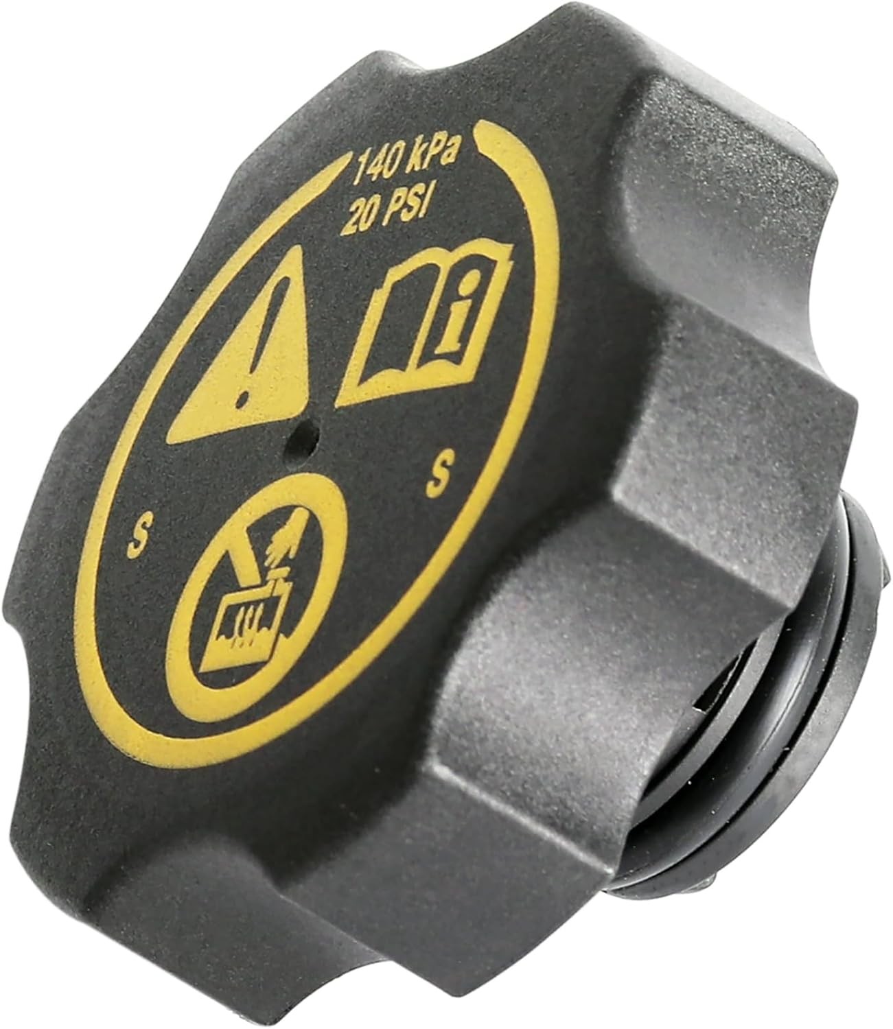 Universal Coolant Reservoir Cap for 2000-2022 Chevy GMC Buick Cadillac -Silverad