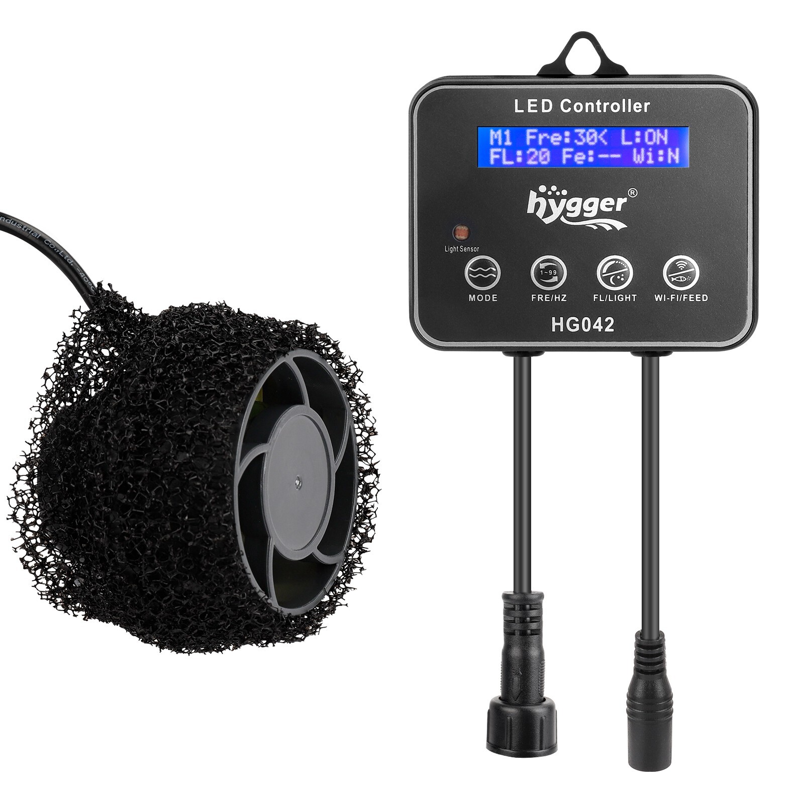 hygger Wave Maker Aquarium w/ Controller Strong Magnetic Powerhead Up to 200 Gal