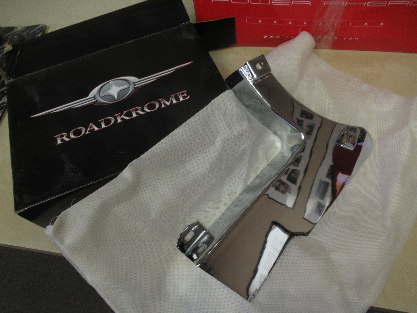 ROADKROME CHROME STEEL LOWER BELT GUARD - YAMAHA ROADSTAR 1600 + 1700 1999-2014