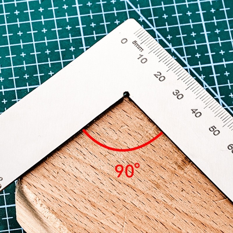 Angled Measuring Instrument Tool Crafted from Rustproof Stainless Steel Material