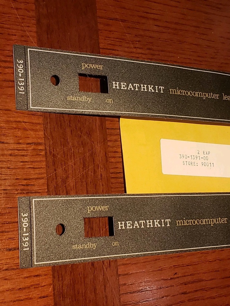 One New ET-3400 "Heathkit Label" #390-1391 for Microcomputer Learning System